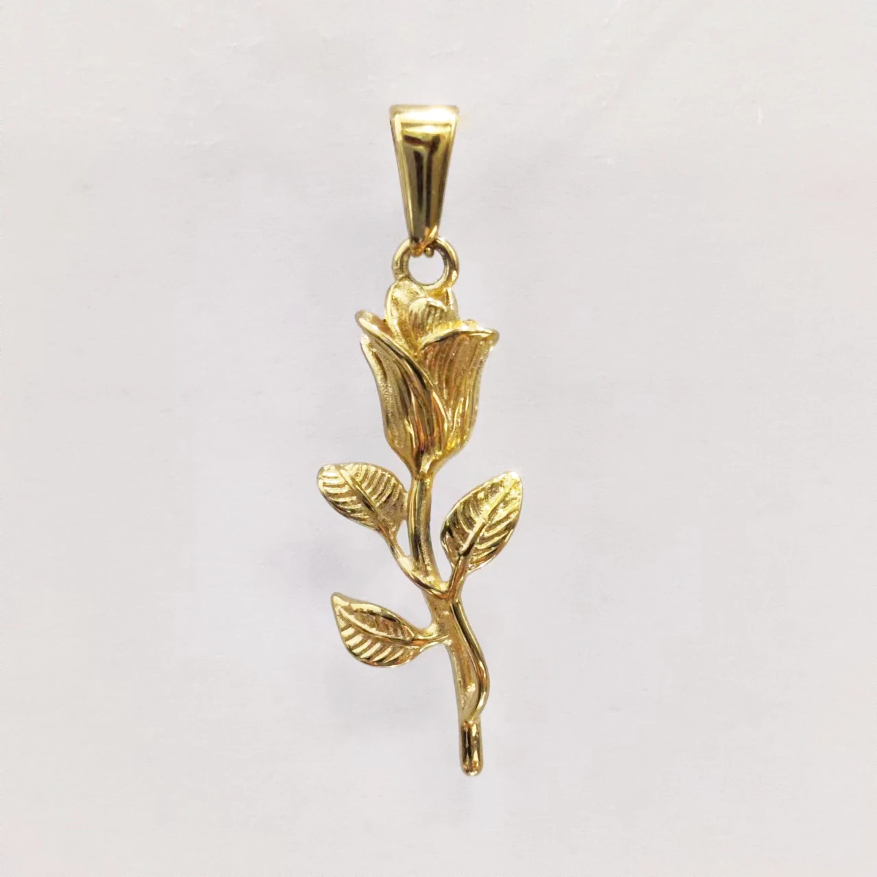 Vintage Rose Flower Necklaces For Women Pendant Necklace 316L Stainless Steel Clavicle Chain Fashion Jewelry Gift