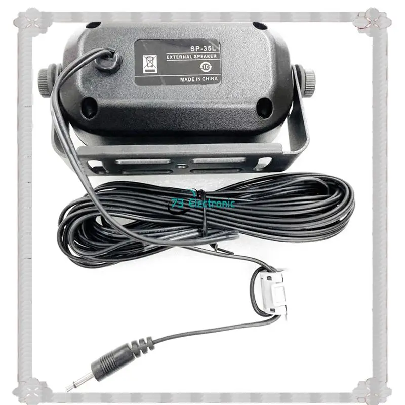 

24-Hour Delivery 2X For SP-35 External Speaker Fits Car Radio IC-2730/ID-5100/ID-4100/IC-7100/IC-718/IC-2300H