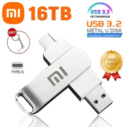 Xiaomi-unidad Flash USB 3,2 de alta capacidad, Pendrive de transferencia de alta velocidad, tarjeta de Memoria, 16TB, resistente al agua