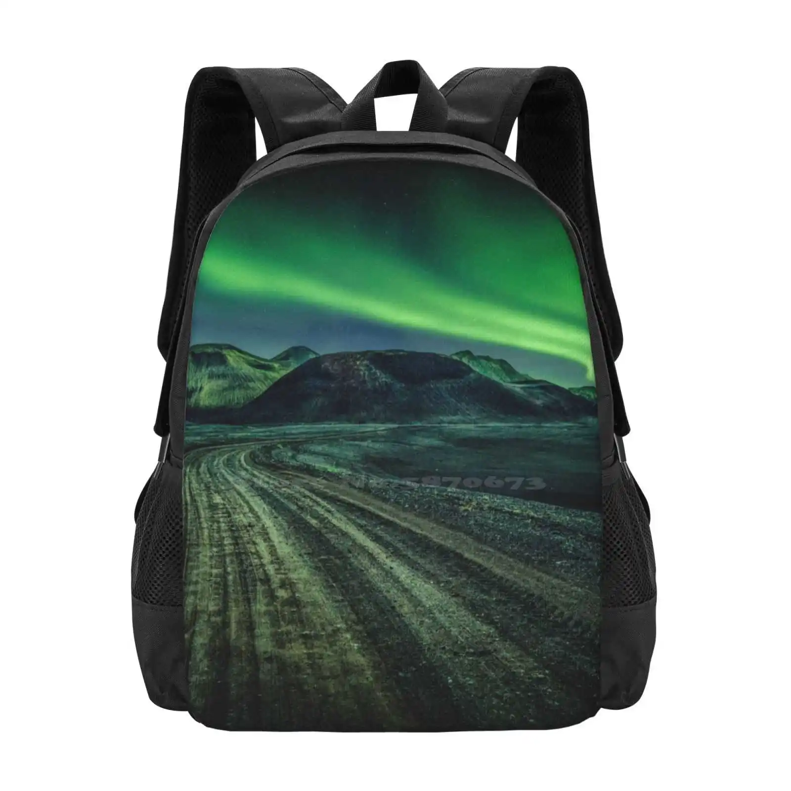 Cosmic Journey-Bolsos Unisex, mochila para estudiantes, mochila para kremsim, Evelina, kremsim, carretera islandesa, Aurora Boreal, recién llegados