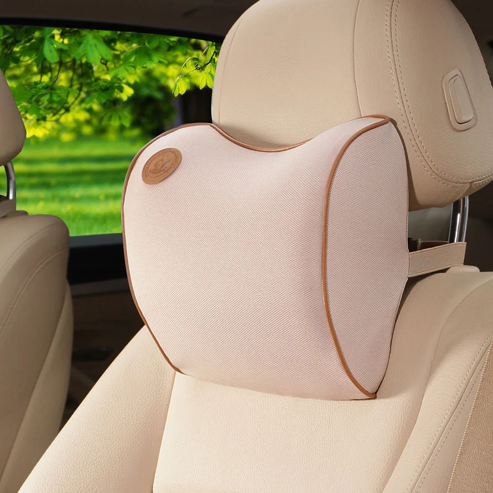 

Neck Headrest Pillow Cushion Auto Seat Head Support Neck Protector Automobiles Seat Neck Rest Memory Cotton Car Accessories