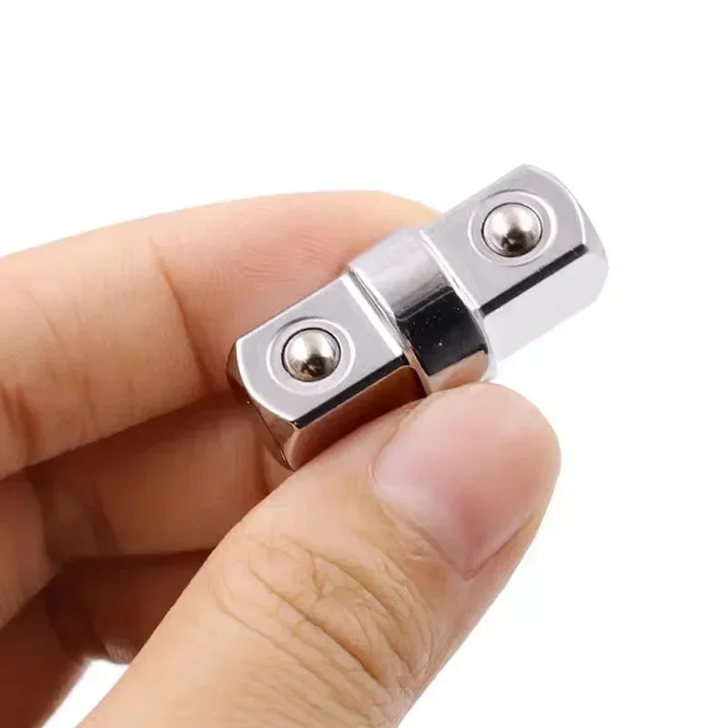 1/2pcs Socket Conversion Adapter Double-head Outer Square Change Sleeve Wrench Socket Joint Converter Hand Repair Tool 1/4\