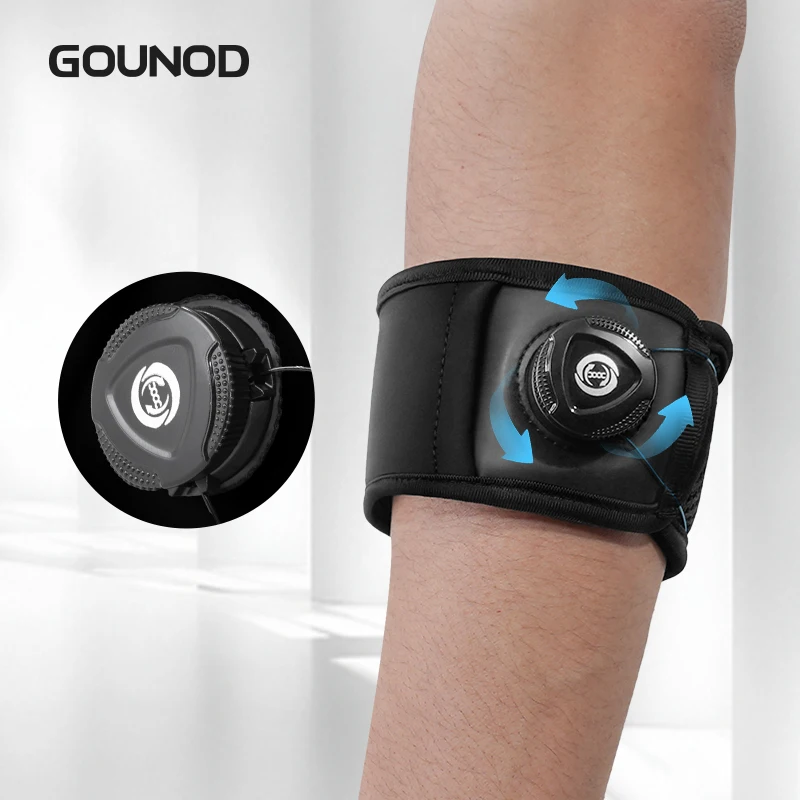 1PC/2PC GOUNOD Adjustable Basketball Tennis Golf Elbow Support Golfer's Strap Elbow Pads Lateral Pain Syndrome Epicondylitis