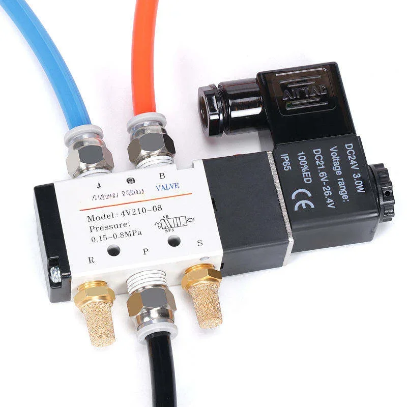 

4V110 4v310-10 220V coil control valve electronic gas Air control valve solenoid valve 24 V