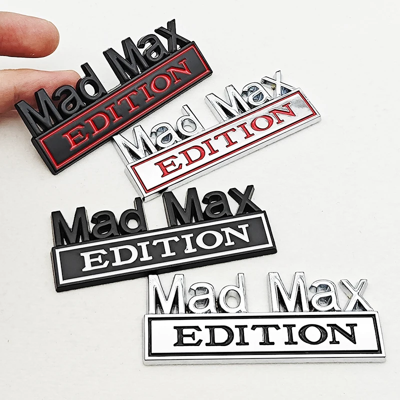 Mad Max Edition Metal Emblem Sticker Badge Fender Funny Decal Car Truck Replacement Door Decoration For Universal Car Motorcycle view 2