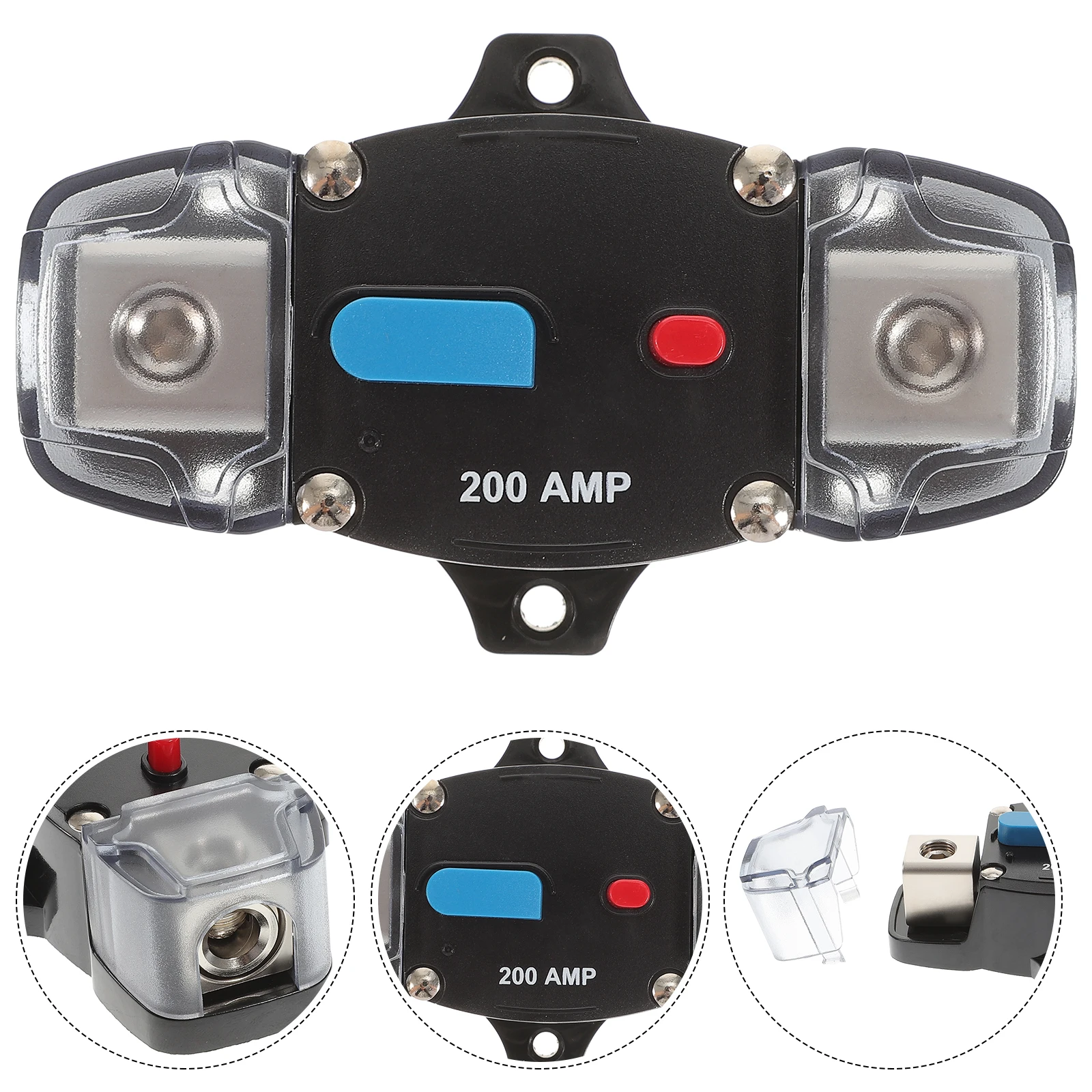 

200 Amp Manual Reset Circuit Breaker For Car Boat Rv Marine Automotive Audio Video Protection Switch 12V 24V Dc System