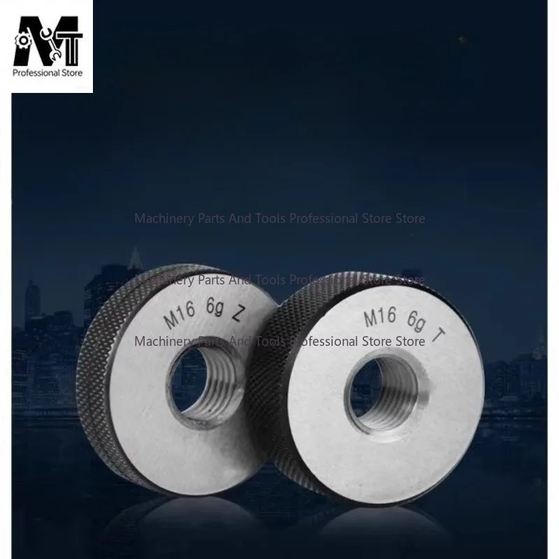 1set M2 M4 M5 M6 M8 M10 M12 M14 M16 M18 M22 M24 6g T&Z Metric Threaded Ring Gauge Measuring External Thread Pass Stop GO NOGO
