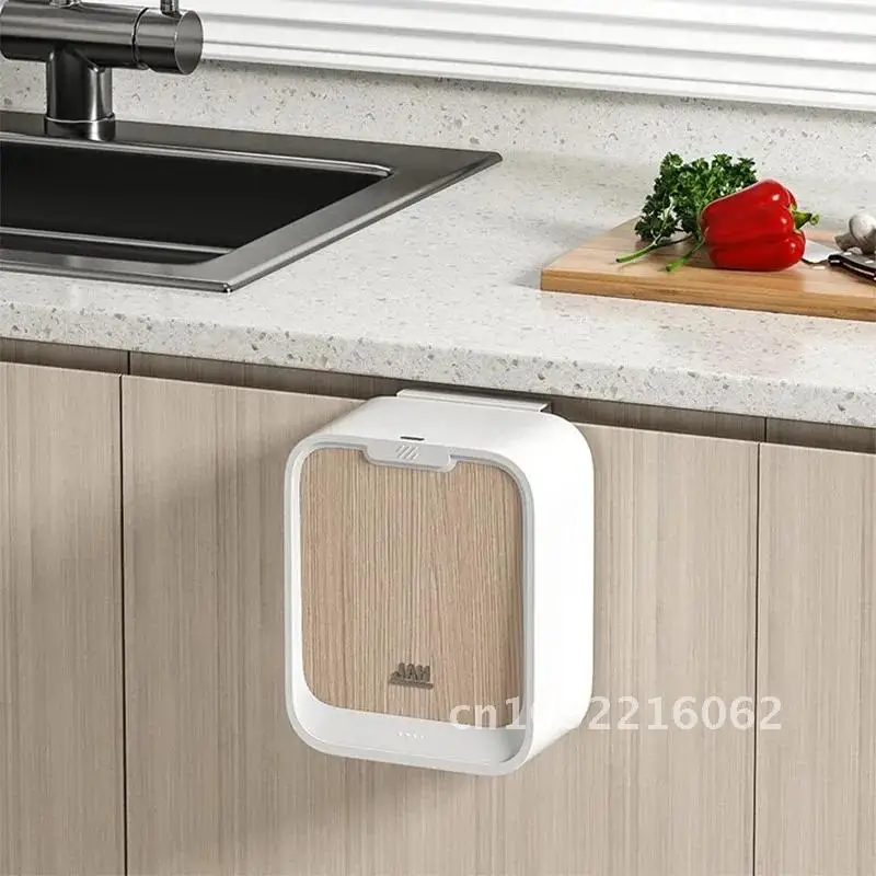 

High Capacity Recycle Fashion 7L Sensor Smart Wall-Mounted Trash Bin Bathroom Household for No Kitchen Drilling Waste Home Can