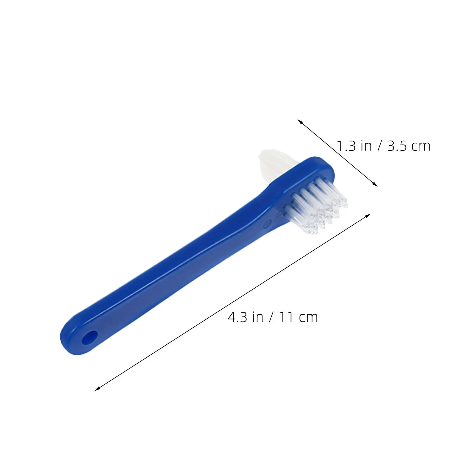 4Pcs Denture Toothbrush Double Heads Multi Functional Denture Cleaning Brush Portable Small Lightweight Safe