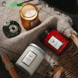 Candele profumate Barattoli di vetro Senza fumo Cera di soia Stree Relif Candele profumate Confezione regalo per San Valentino Decorativo per la casa 40 ore