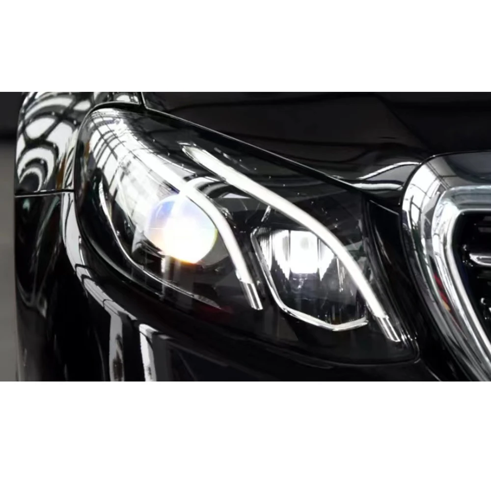 Car Headlights DRL Headlamp Guide Plate For Mercedes Benz E-class W213 2016-2019 LED Strip Daytime Running Lights