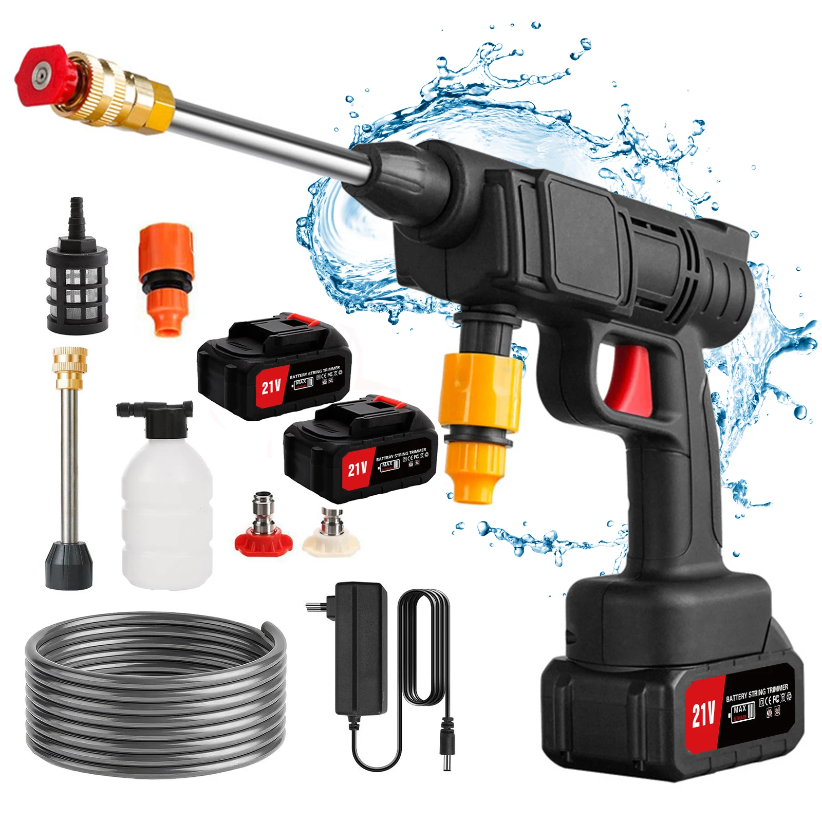 Makita – pistolet à eau de pulvérisation haute pression sans fil 1000W, Machine de nettoyage d'eau à pression pour lavage de voiture, batterie 18V