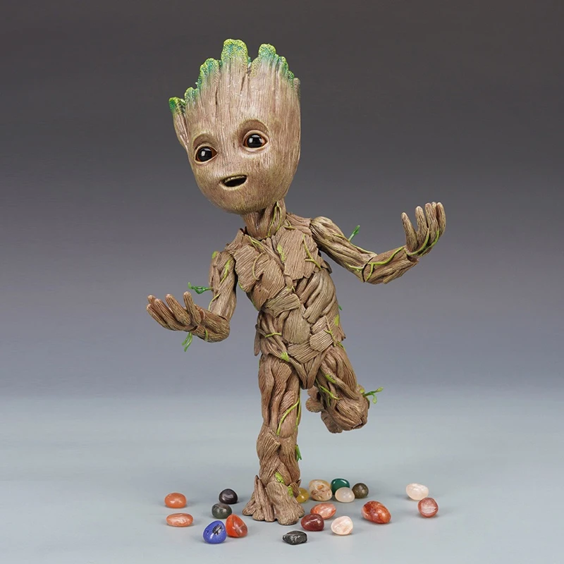 

Guardians Of The Galaxy Groote Can Move Can Change The Face Hand 1 To 1 Marvel Movie Cute Peripheral Model Collection Toyd Gifts