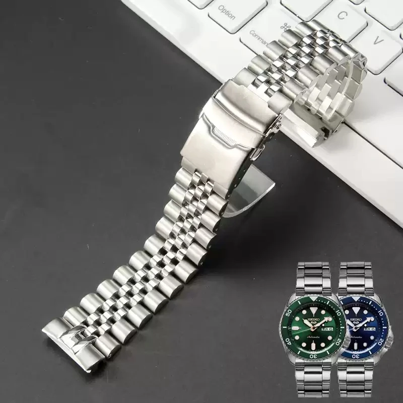 

Solid Stainless Watch Band For Seiko Abalone Series Turtles Prospex SRPA21 SRP777 SRPC25 SRP773 SRP775 SRP779 Strap 22mm