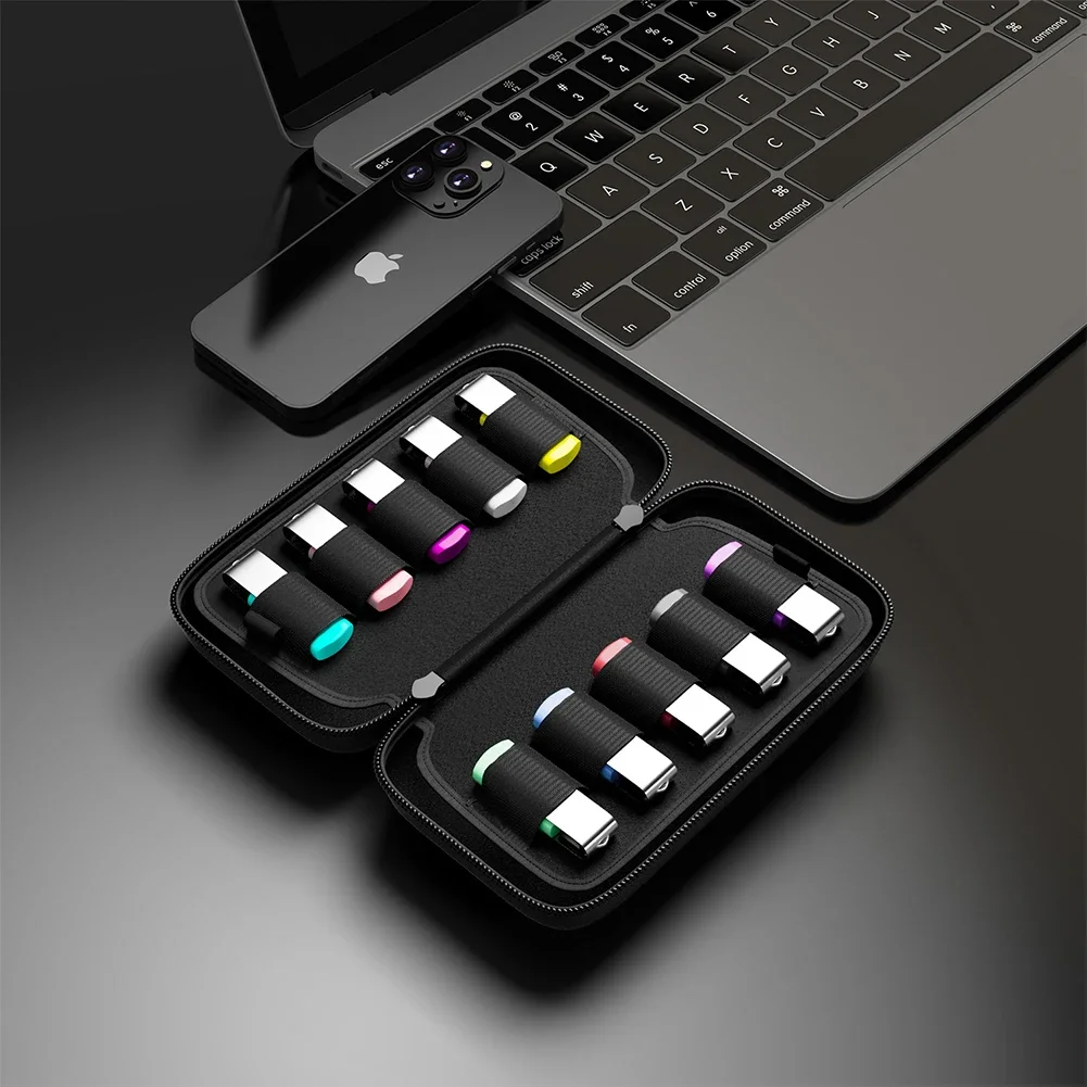 محرك فلاش USB حافظة حقيبة للتخزين حامل محرك فلاش USB حقيبة التخزين الملحقات الإلكترونية المنظم لقلم محرك فلاش USB
