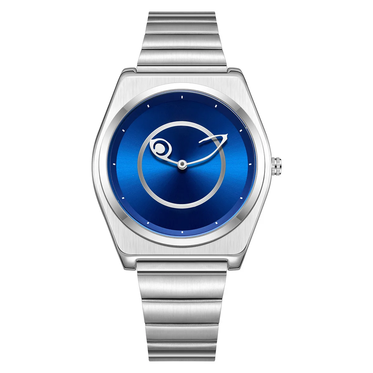 Men's Minimalist Niche Personality Quartz Watch Steel Band Butterfly Clasp Waterproof