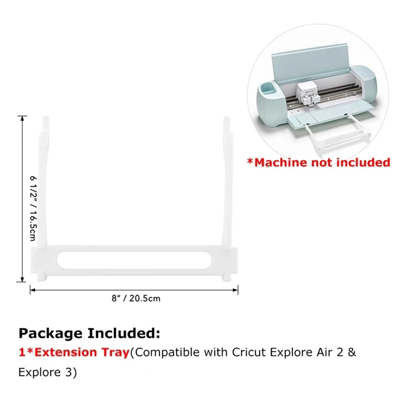 Extension Tray Compatible with Cricut Maker 3 and Maker or Cricut Explore Air 2 & Explore 3 Preventing Mat from Bending Falling