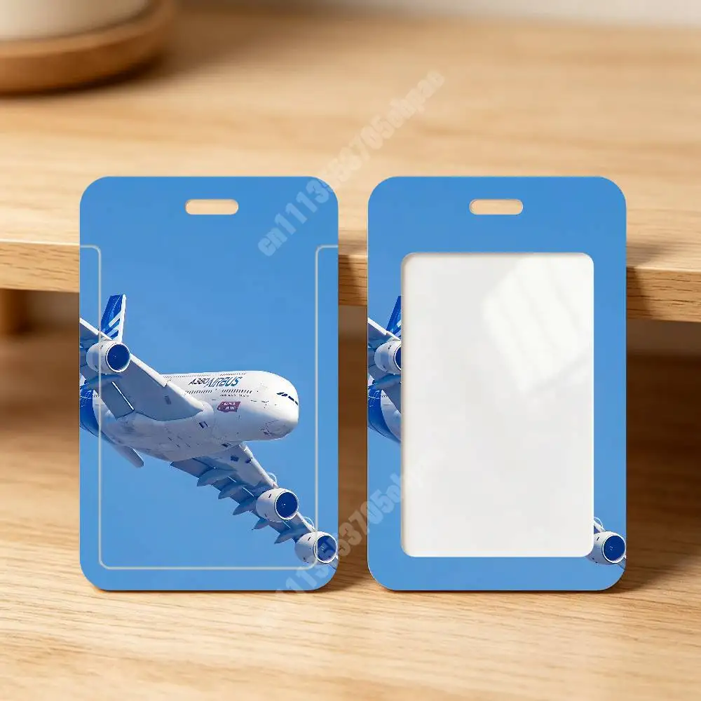 A-Airbus A340 A350 A380 Aircraft Plastic Card Holder Worker ID Card Clear Transparent Employee Visitor Pass image 5