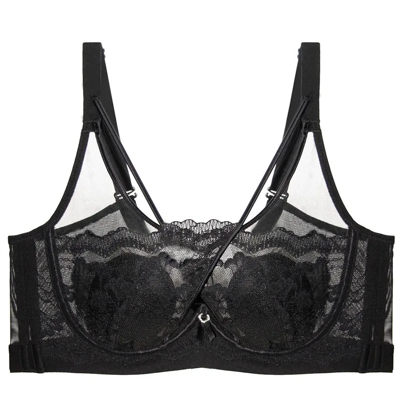 Reggiseno Francese Sexy Sottile Grande Seno Minimizer Orecchio Coniglio Filo Morbido Push Up Anti-Caduta Anti-Punto Donna 34-42