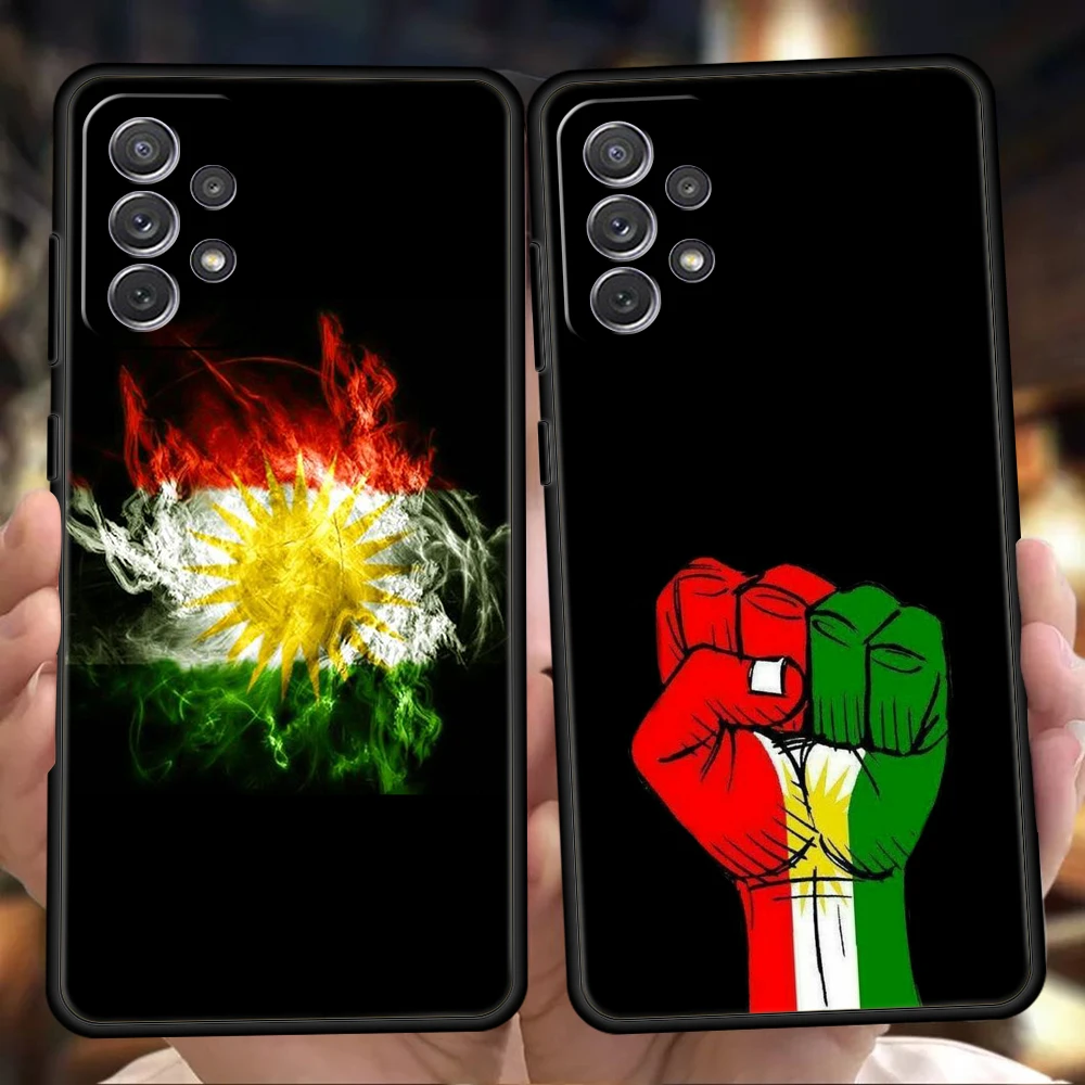 

K-Kurdistan Flag Phone Case for Samsung Galaxy A15 A14 A25 A54 A34 A51 A71 A72 A73 A32 A52 A52S A11 A21S A31 A41 5G Soft Shell