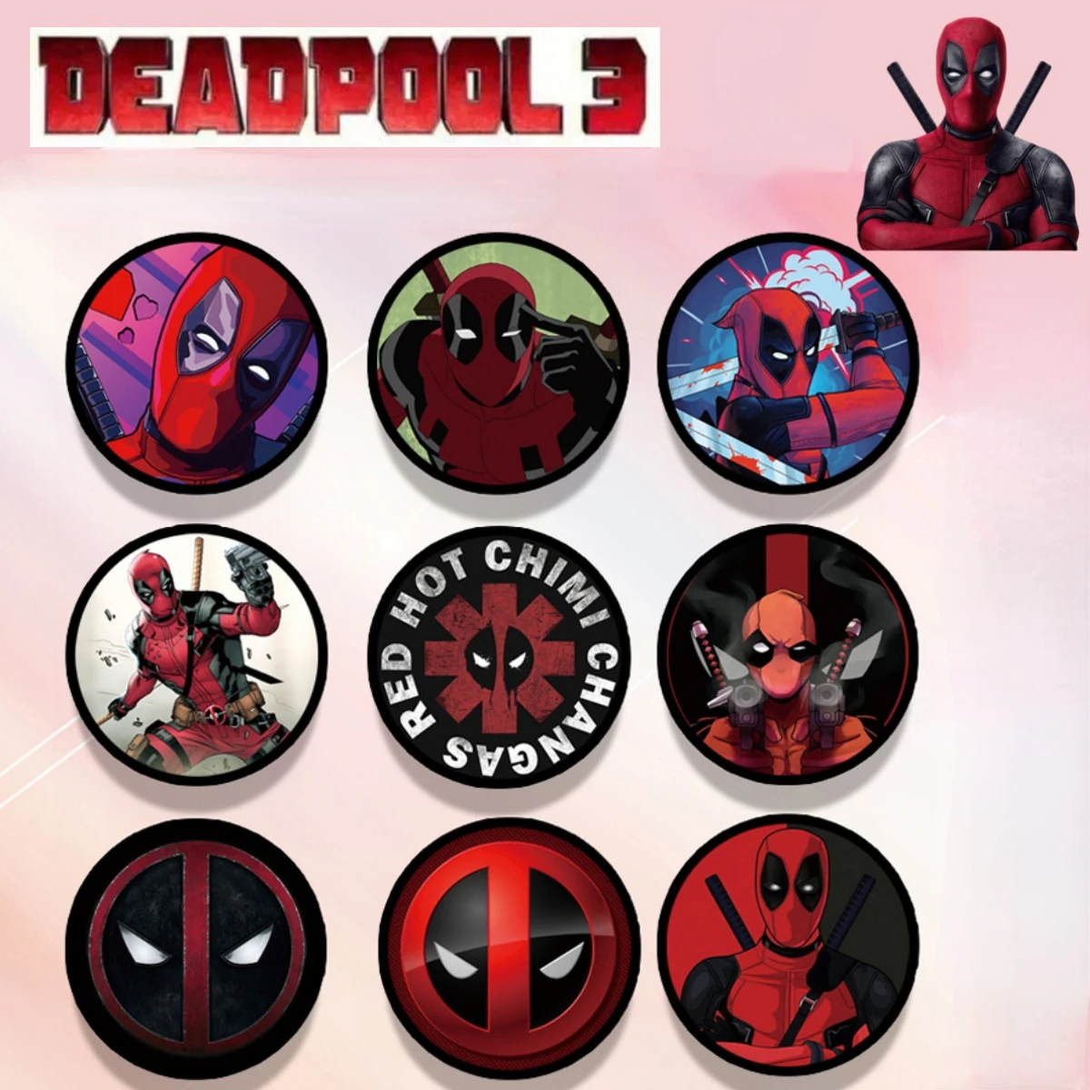 Marvel Deadpool 3 Suporte para Celular, Criativo, Homem Aranha, Air Bag, Portátil, Duas Dentes, Quente, Fabricantes, Atacado