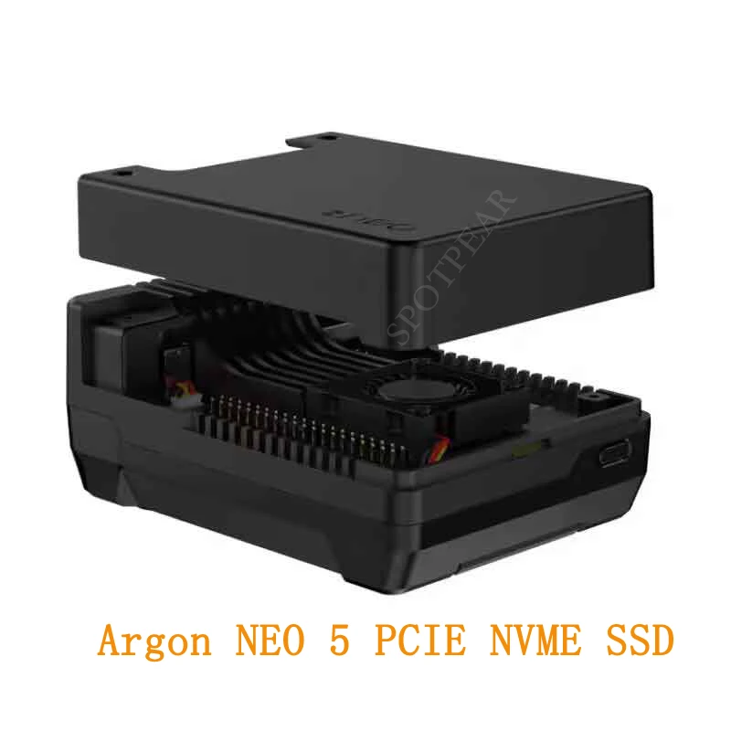 Raspberry Pi 5 Case Argon NEO 5 M.2 NVME PCIE Case for Pi5