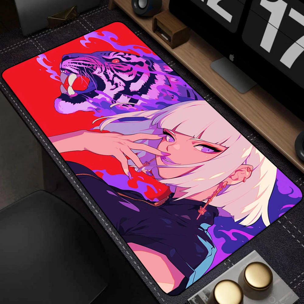 Anime Girls Locking Edge Computer Mouse Pad 900x400 Rubber Large