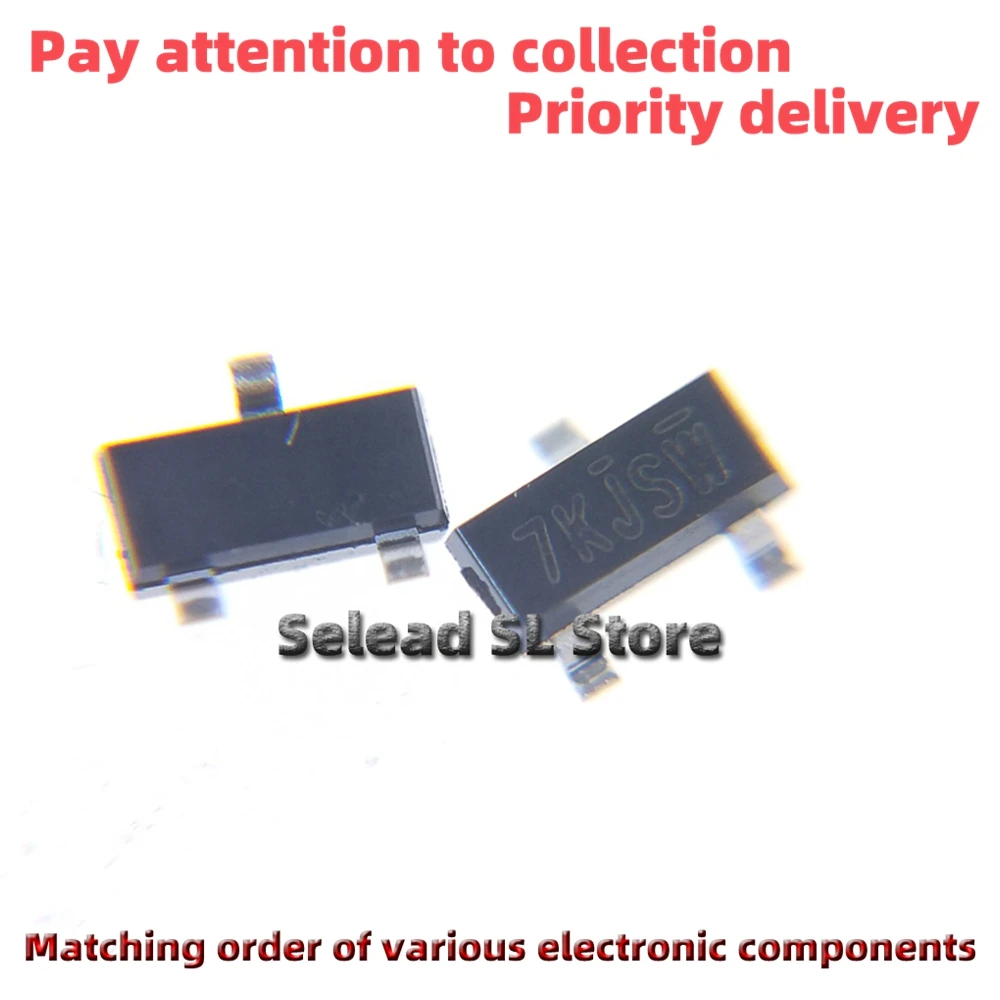 New Original 50pieces/pack 2N7002K-T1-GE3  7K*** 7K begin SOT-23 2N7002K mosfet new original