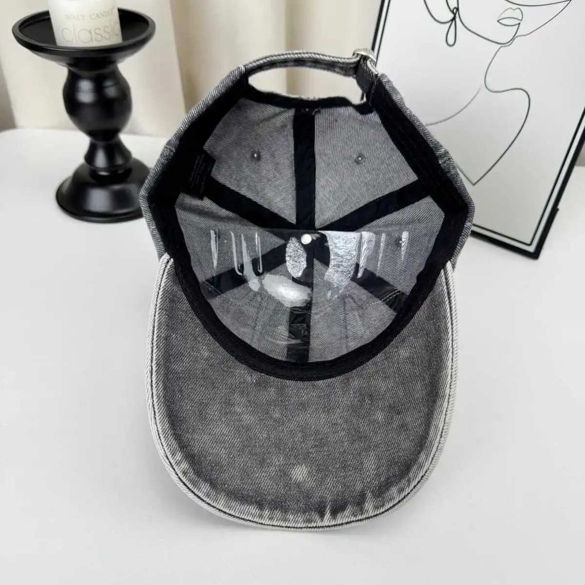 Men Women Personal Embroidered Wing Double-edged Blade Baseball Hats Sunshade Distress Versatile Street Peaked 6