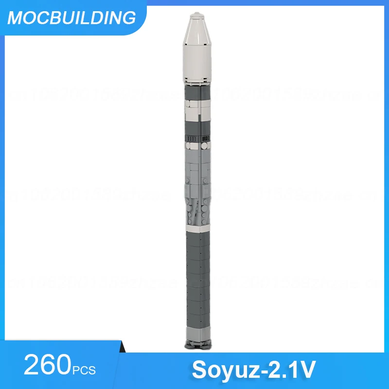 

MOC Building Blocks Soyuz-2.1V Launch Vehicle Model DIY Assemble Bricks Space Educational Creative Toys Collection Gifts 260PCS