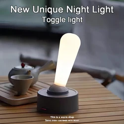 LED Toggle Switch Night Light Desktop Desk Lamp Creative Bedroom Bedside Lamp For Cabinet Living Room Decoration Wall Lighting