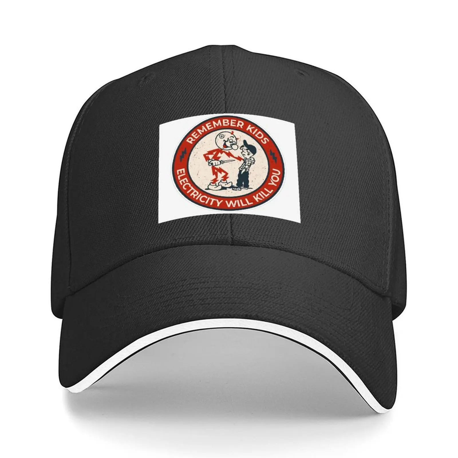 

electricity kills Baseball Cap Male hat fashionable dad hat Uv Protection Solar Hat Women's Hats Men's