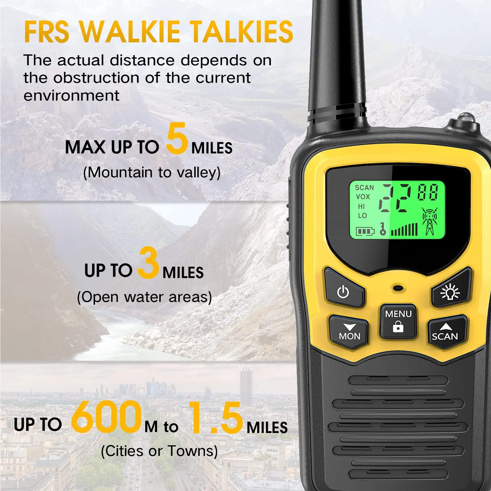 2/4PCS Long Range Walkie Talkie Mini Communication Radios 400-470MHz Ham Two Way Radio Comunicador Transceiver for Hotel Camping