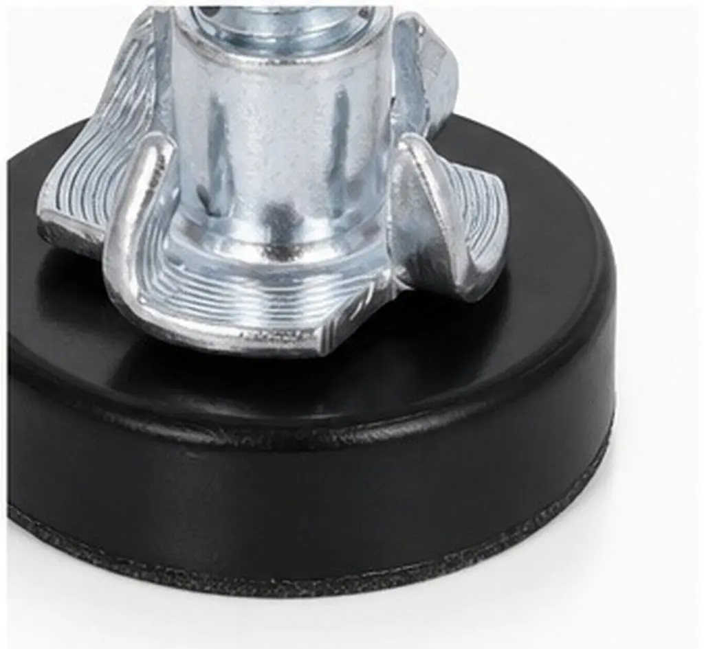 12Pcs Heavy Duty Furniture Leg Levelers Adjustable T-Nut Screw on Feet for Desk Chair Cabinet Table Floor Leveling
