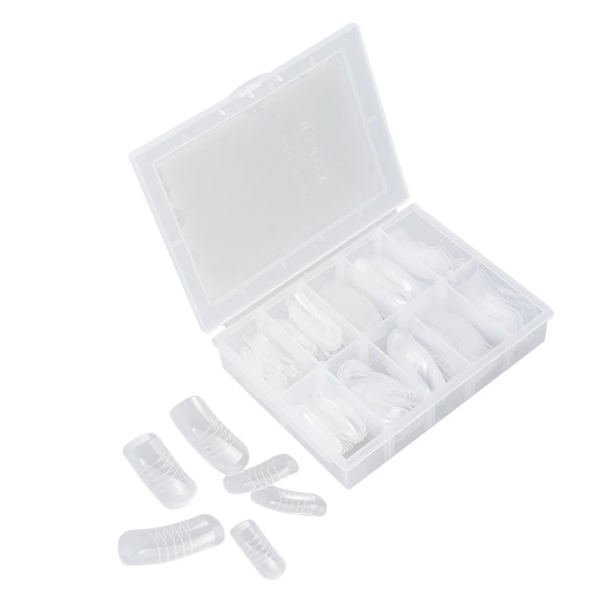 140 szt. Sztuczne Paznokcie Tipsy Duże Zakrzywione Bez Zapachu Bezpieczne Wygodne Akcesoria do Samodzielnego Zdobienia Paznokci dla Kobiet Halloween Boże Narodzenie