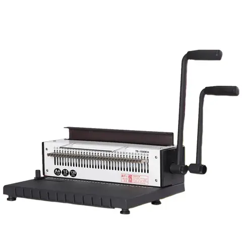 수동 나선형 바인딩 기계, 금속 34 홀, 사각 펀칭 기계, 사진 앨범, A4 용지 바인딩, TD-1500B34