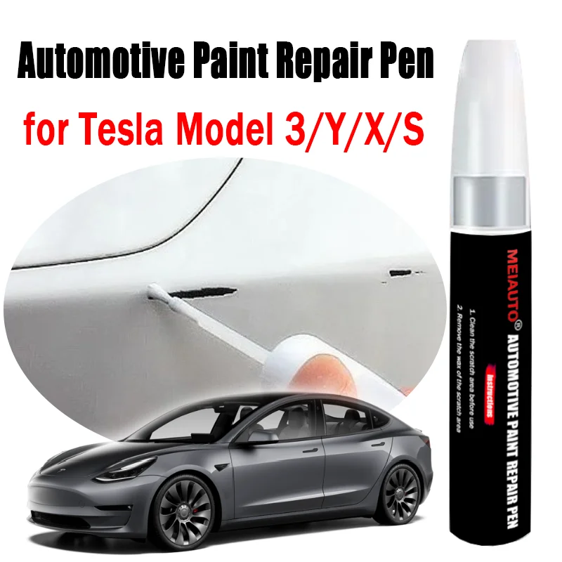 Automotive Paint Repair Pen for Tesla Model 3 Y X S 2025 2024 2023 Touch-Up Pen Paint Scratch Remover Car Paint Care Accessories