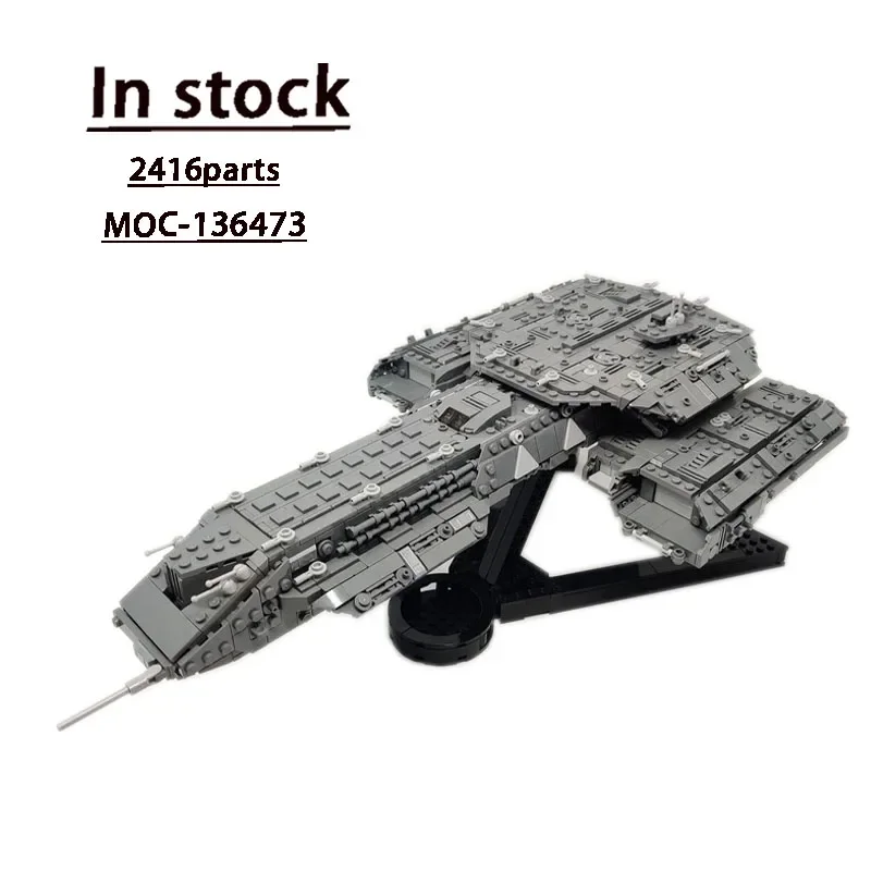 MOC-136473 Stargate BC-304 Daedalus Deep Space Carrier Assembly Stitching Building Block Model Children's Birthday Toy Gift