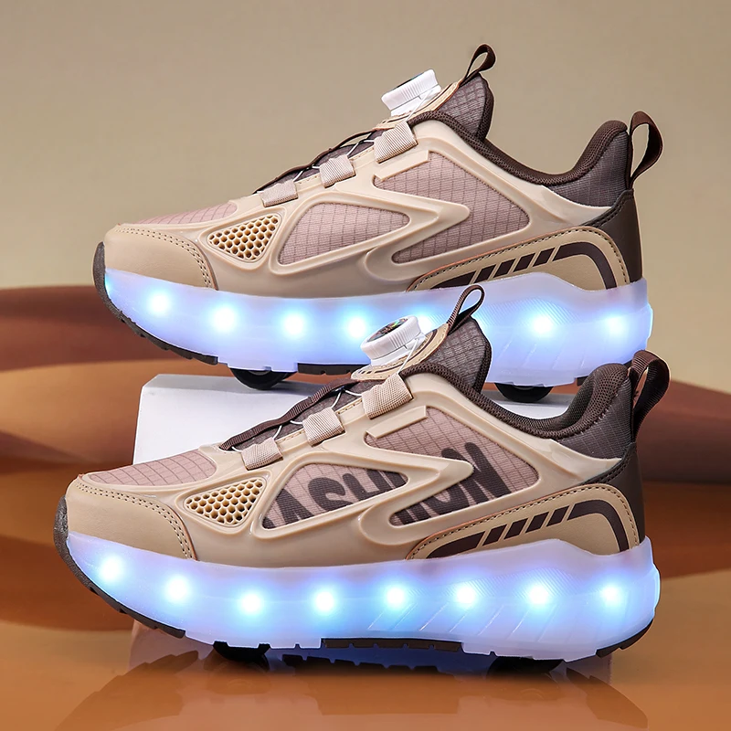 

Roller Sneakers: Student Lightweight Wheeled Shoes – Boys', Girls' & Teens' Roller Skates for Commuting