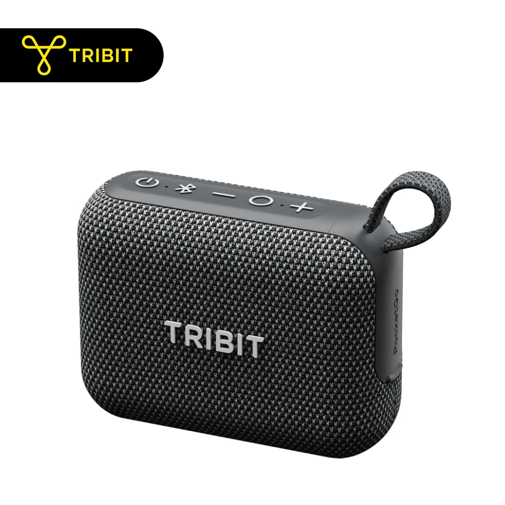 TRIBIT PocketGo Tragbarer Lautsprecher IP68 Wasserdichter Leichter Bluetooth-Lautsprecher mit TF-Kartensteckplatz 20 Stunden Spielzeit für Wandern und Radfahren.