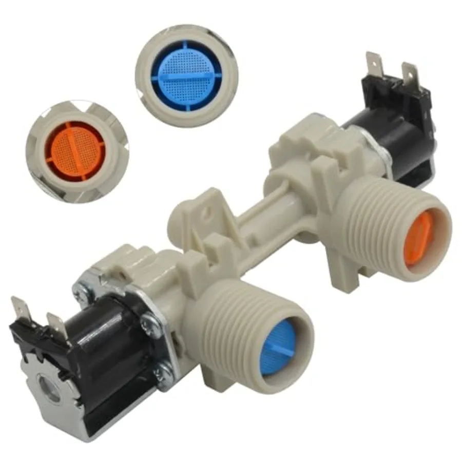 

W10906602 Washer/Dryer water inlet valve Compatible with Whirlpool Kenmore Amana Washer Replace W10869511 W11176412 4460930 AP6