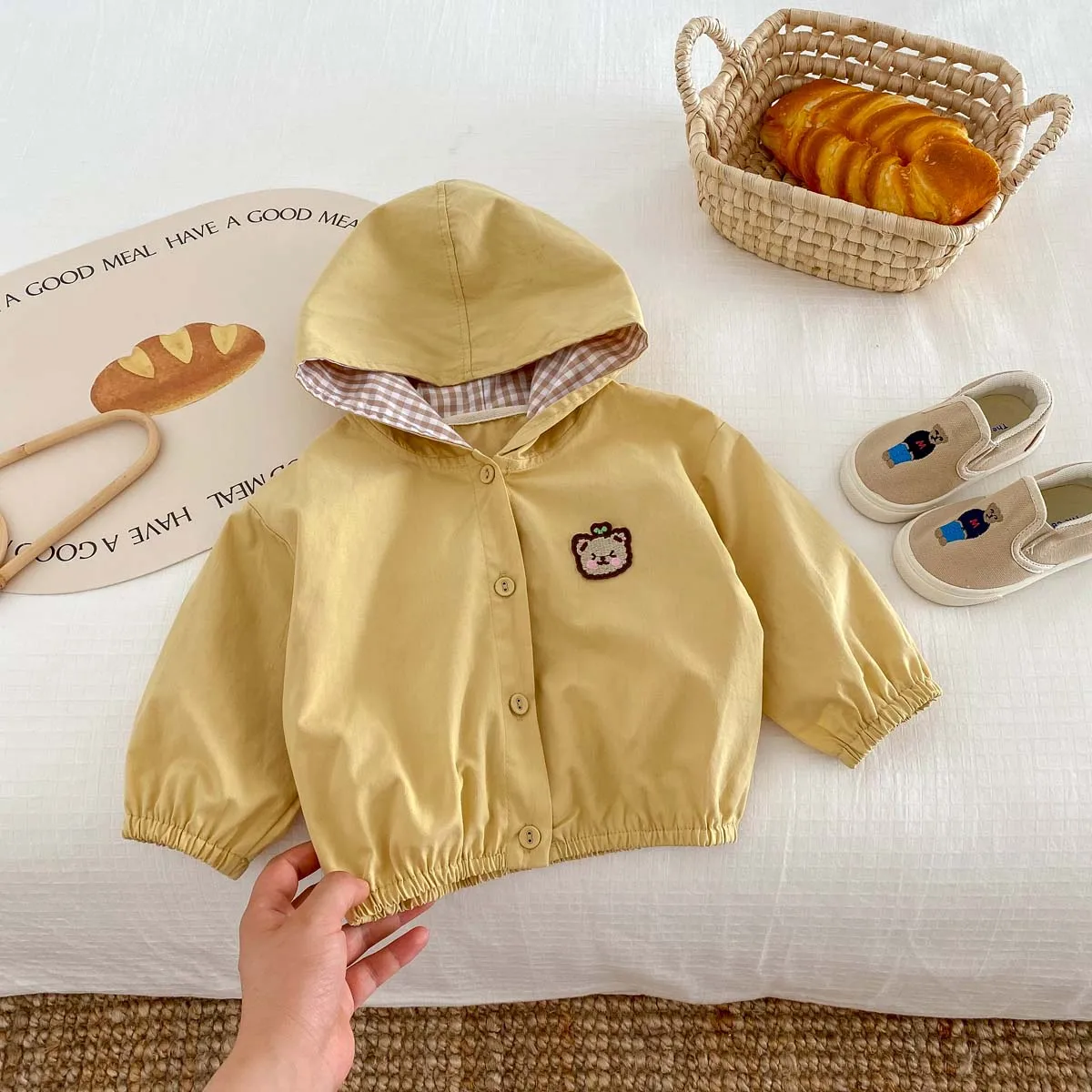 Autumn and Winter Baby Cotton Hooded Cartoon Coat 9 Months -6 Years Old Autumn Boy Girl Coat