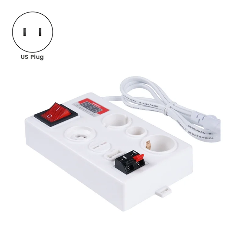A45U E27 B22 E14 Lamp Tester LED Licht Spanning Power Quick Test Box Snel Testen Met Power Display US PLUG