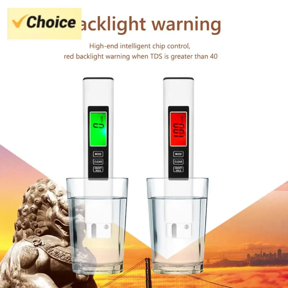 4-in-1 Portable Water Tester TDS Meter EC Meter & Temperature Meter for Drinking Water/Aquariums/Hydroponics/Pools