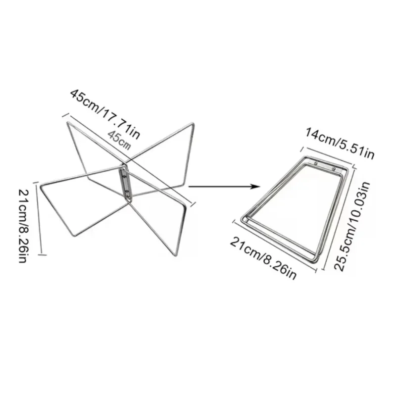 1-10 قطعة للطي التخييم برودة حامل الفولاذ المقاوم للصدأ عدم الانزلاق نزهة شواء دلو حامل المحمولة الجليد الجرف في الهواء الطلق حامل