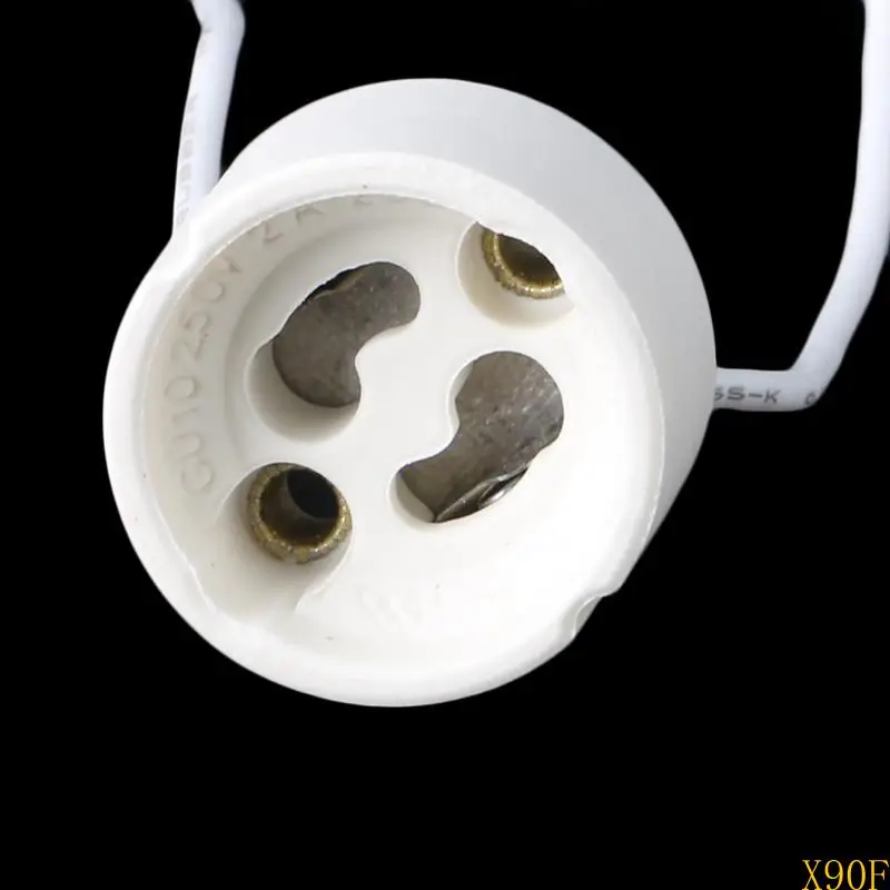 X90F GU10 Bombulento LED LED Lámpara Halógena Base Base Conector alambre cerámica