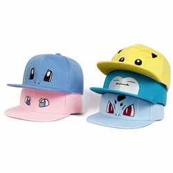 Pokemon Action Figure Pikachu Snorlax Mew cappello con visiera in cotone berretto da Baseball Anime periferiche protezione solare parasole regali di compleanno