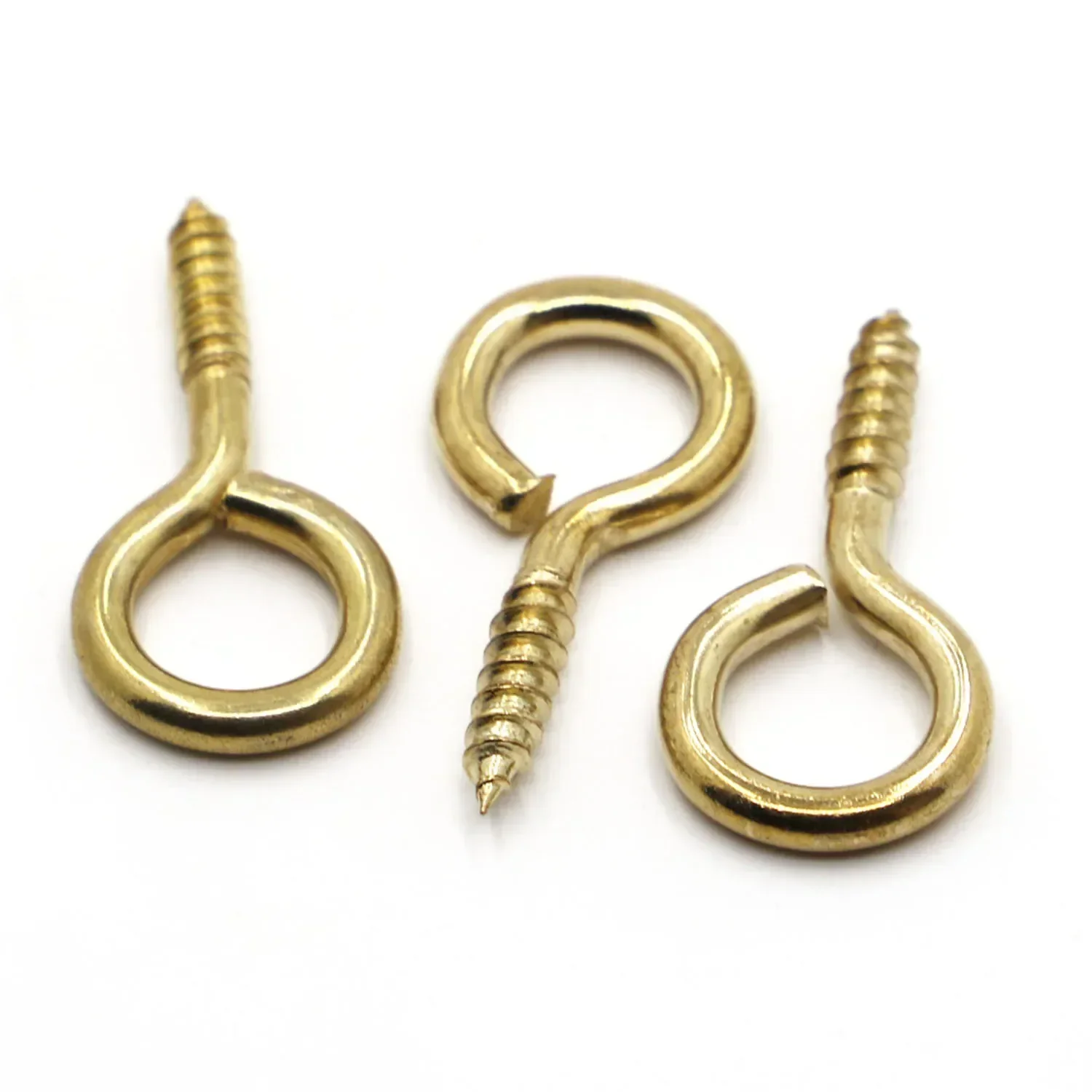 1# 2# 3# 4# 5# 6# 8# 10# 12# 14# Screw Eye Pins Carbon Steel Facing Metal Self-tapping Screw Hook DIY Hardware Eyelet