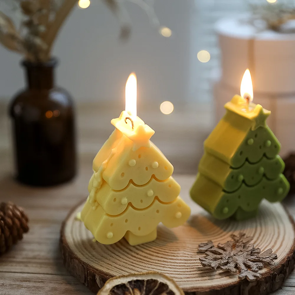 Christmas Scented Candles Birthday Gifts Diy Christmas Decorations Ornaments Christmas Tree Candles