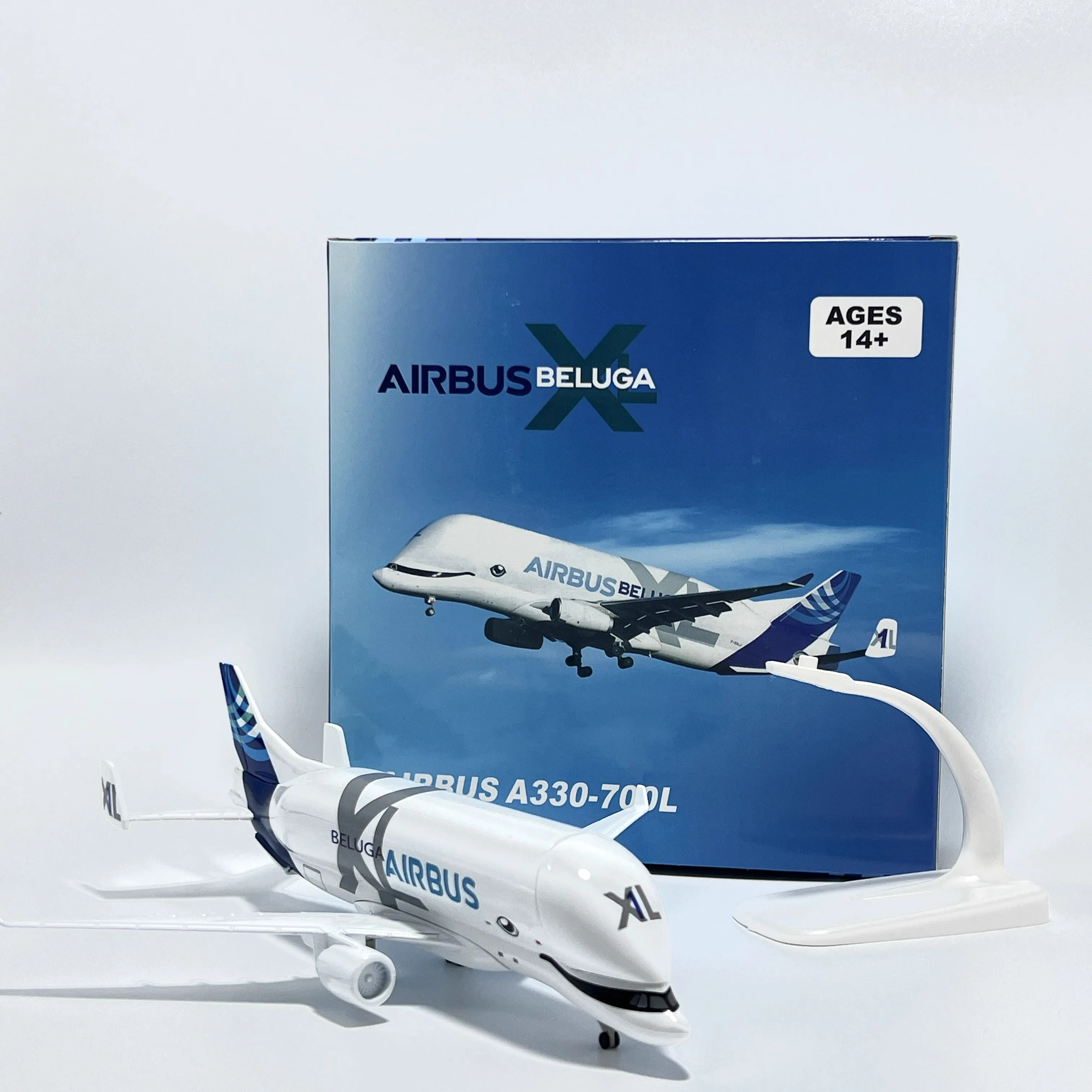 

20cm Beluga A330-700L Transport Aircraft Metal Scale Plane Model Kit Diecast Airplane Toy With Cabin Door Boy Collectible Gifts